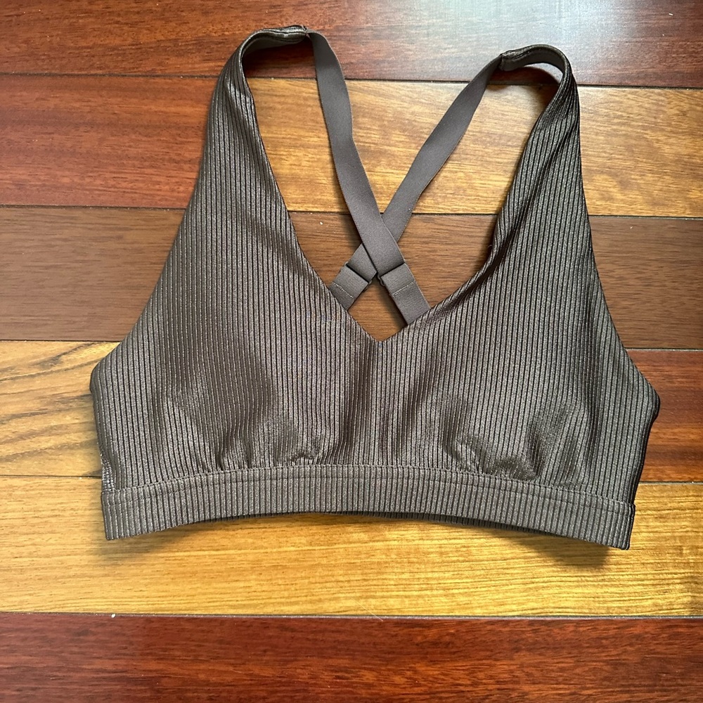 Aerie Brown Sports Bra Top Small